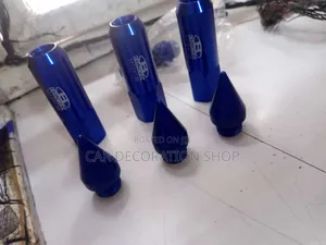 Blue Toyota Bullets Rim Nuts Decoration
