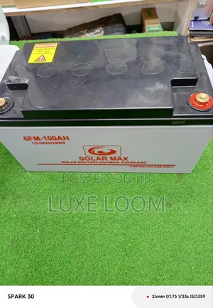 100ah Solar Max Battery