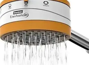 Orange Enerbras 4T Instant Hot Shower Head Water Heater Salt
