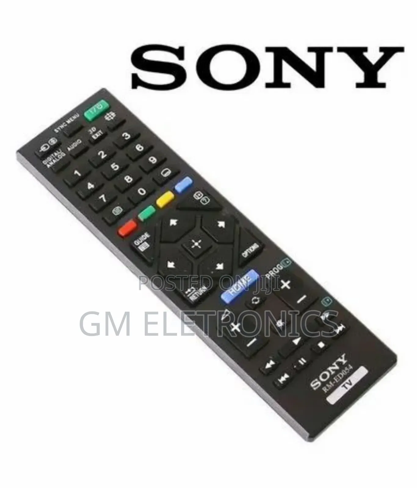 Sony LED TV Replacement Remote ED-054 + Free Batteries.