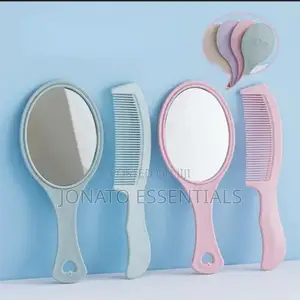 Hand Mirror and Comb Set