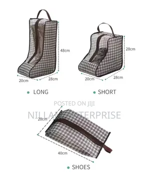 4pcs Boot / Shoes Storage Bag Set With Handles
