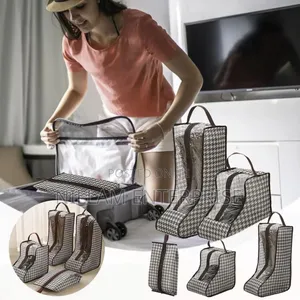 4pcs Boot / Shoes Storage Bag Set With Handles