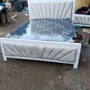 Bed 5x6 Hardwood With Mattress