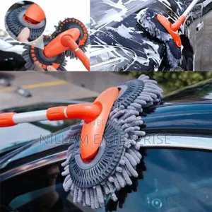 *Double-Headed Car Cleaning Brush Mop, Retractable Mop
