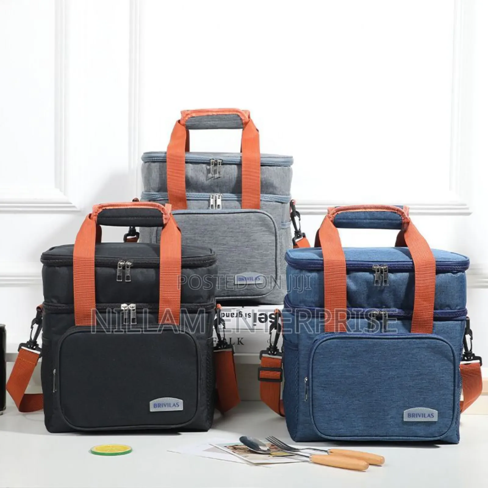 Double Compartment (15L) Insulated Lunch Bag