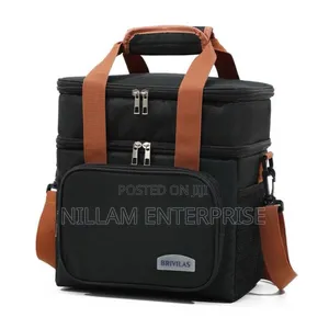 Double Compartment (15L) Insulated Lunch Bag