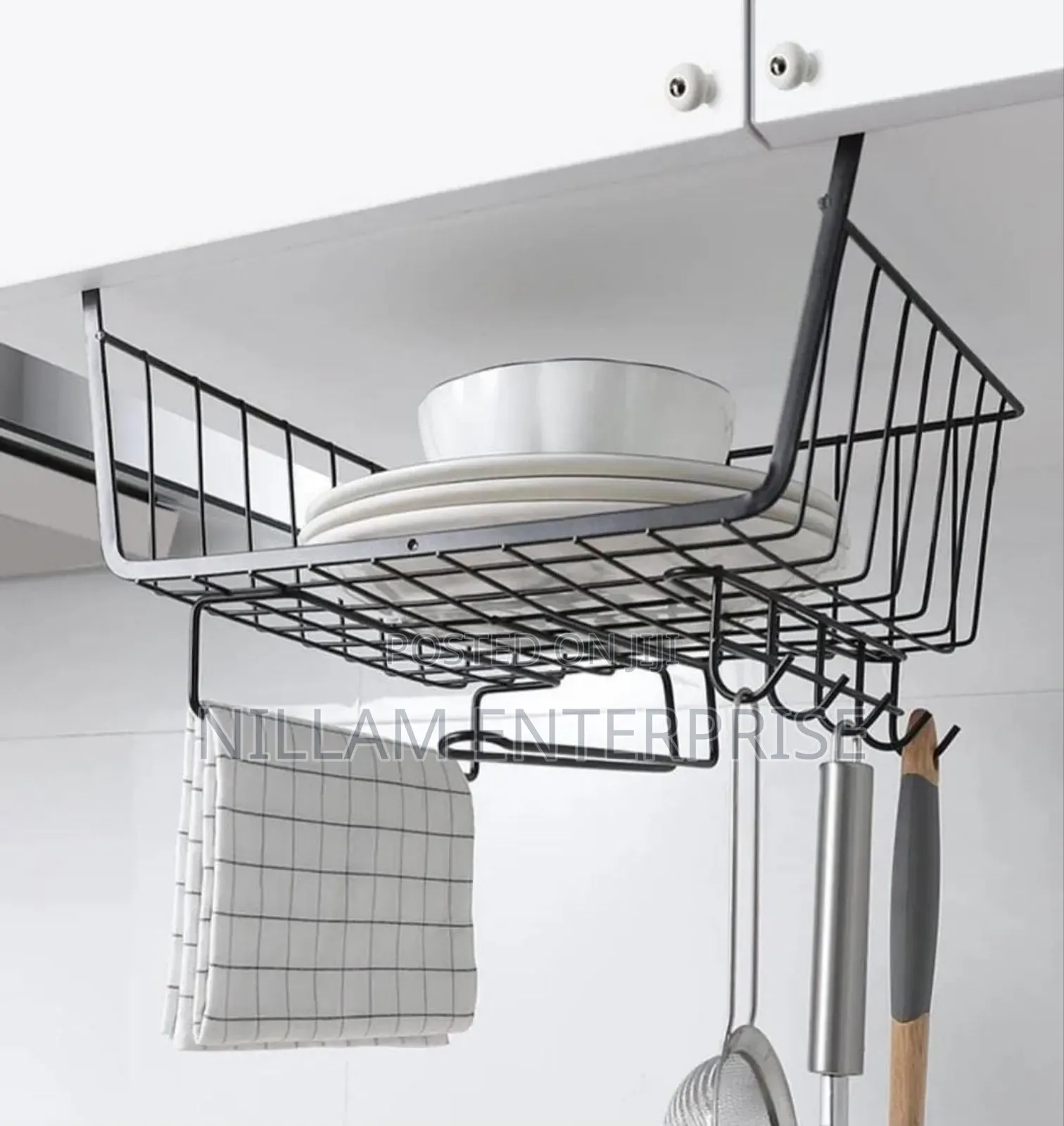Metallic Under Shelf Rack