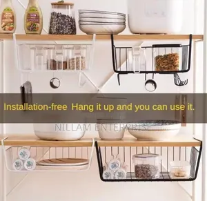 Metallic Under Shelf Rack