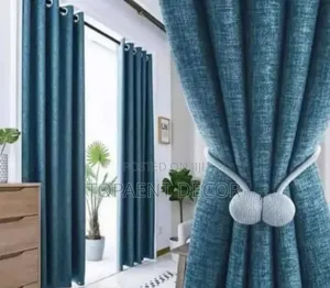 Blue Window Heavy Quality Curtains