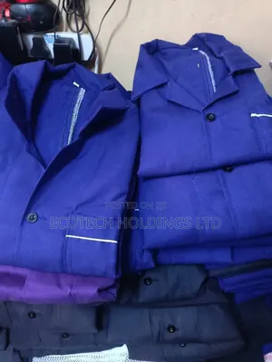 Navy Blue Quality Dust Coat Qz6gv