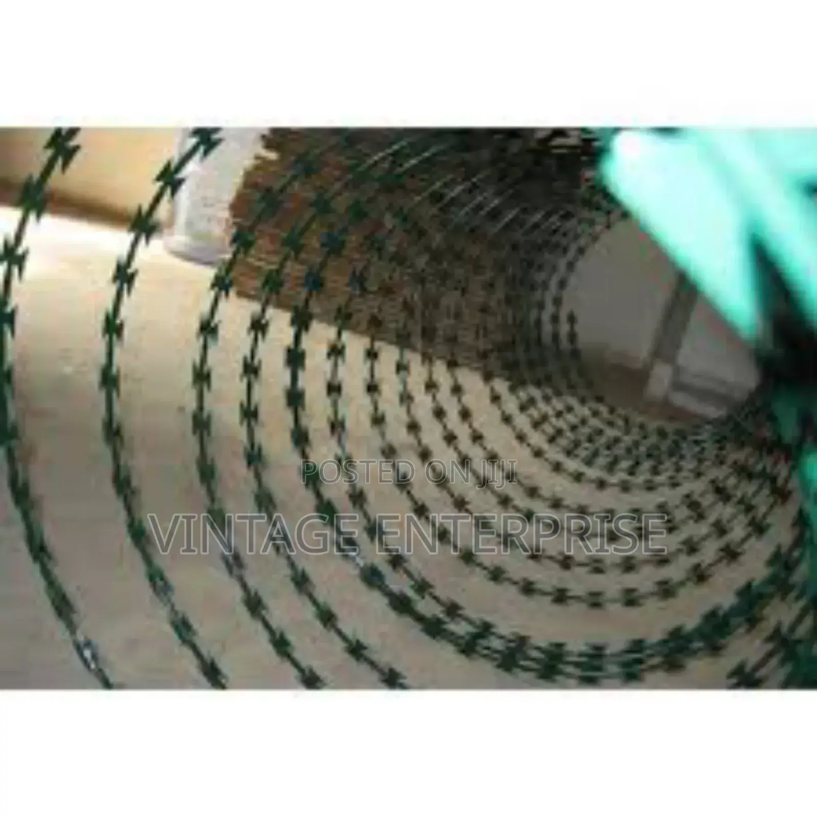 Razor Wire Galvanized 10mm Green Razor Wire