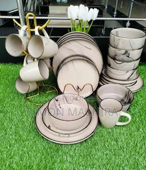 24 PCS Marble Dinner Set