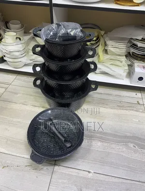 11 Piece Bosch Granite Cookware Sufurias With Silicone Lids