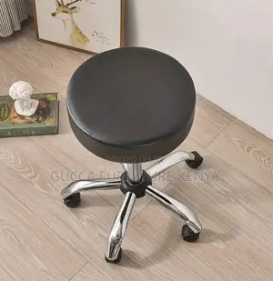 Home Chairs: Waterproof Faux Leather Round Salon Stool