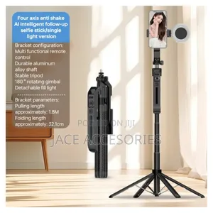 2 in 1tripod/Selfie Stick With Ai Face Tracking