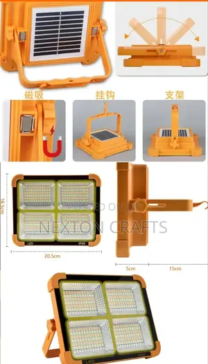 200W Rechargeable Solar Flood Light