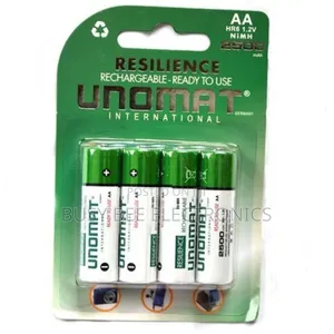 Unomat AA Batteries X4 and Charger 2500mah