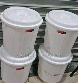 4pcs Complast White Longlasting Washing Bucket