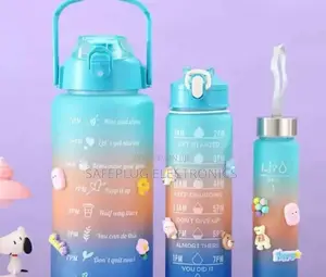 Motivation Water Bottle 3 in 1 Bottle