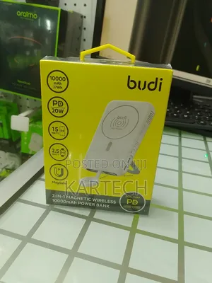 Budi 20W 15W 10,000mah 2-in-1 Magnetic Wireless Power Bank