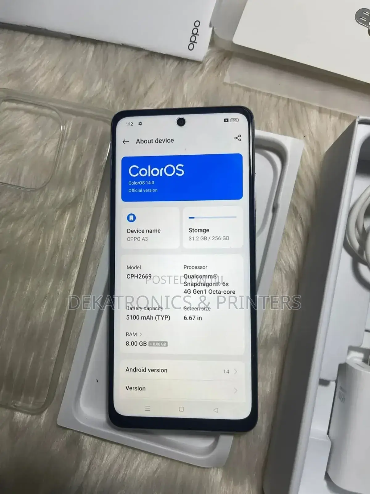 New Oppo A3 128 GB Blue