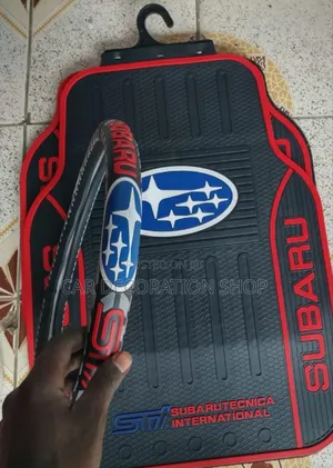 Matcy Subaru Branded Mats With Steering Wheel Cover