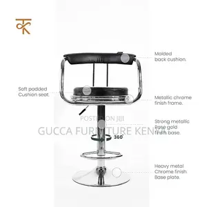 Home Chairs: Adjustable High Curvy Kitchen Barstool