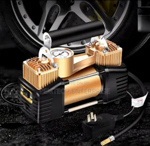 Dual Cylinder Electric Portable Air Compressor Tire Inflator
