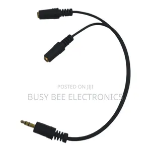 3.5mm Stereo Male to 2 3.5mm Stereo Female Y Cable (6′′)
