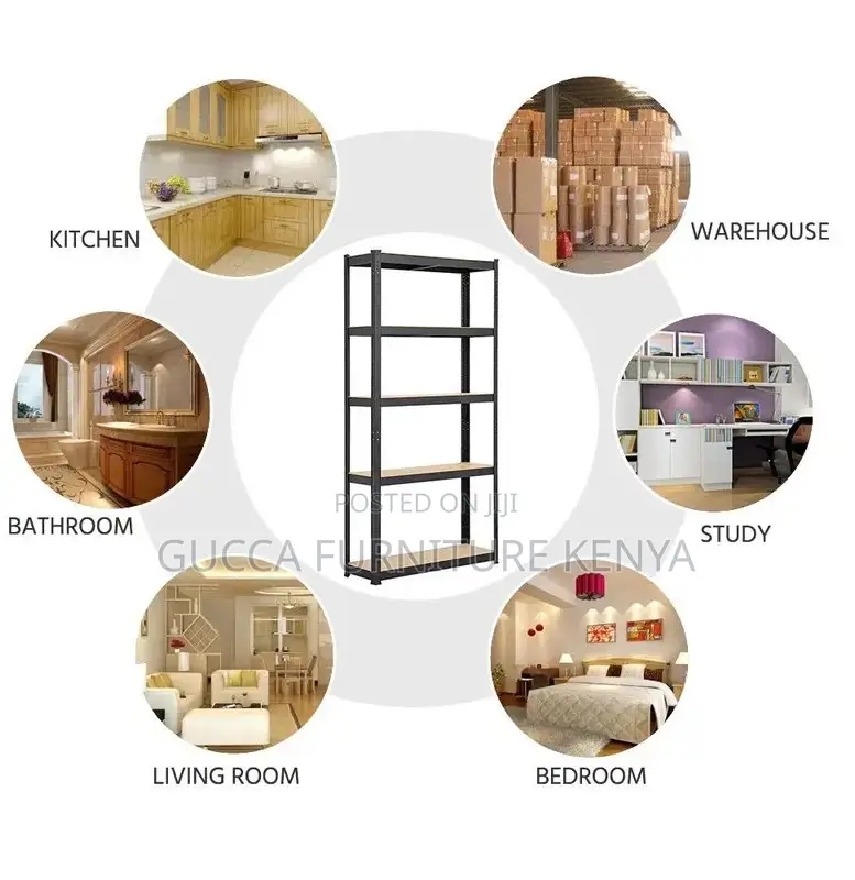 Cabinets:Adjustable Display Rack Garage Shelving Units
