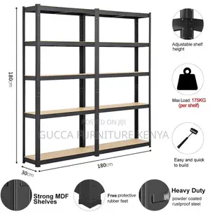 Cabinets:Adjustable Display Rack Garage Shelving Units