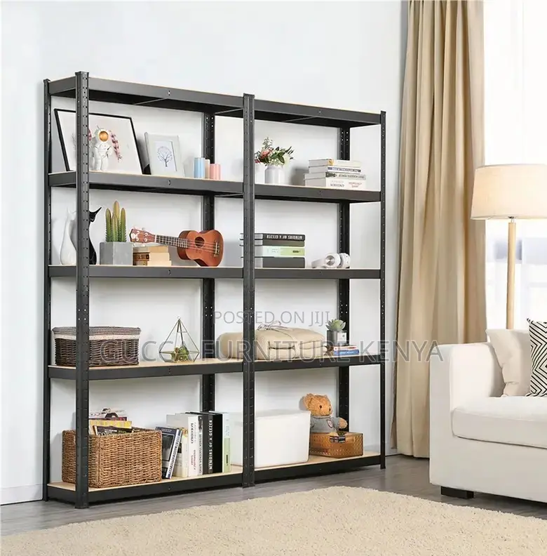 Cabinets:Adjustable Display Rack Garage Shelving Units