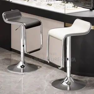 Home Chairs: Black Swivel Quadrilateral Pub Stool