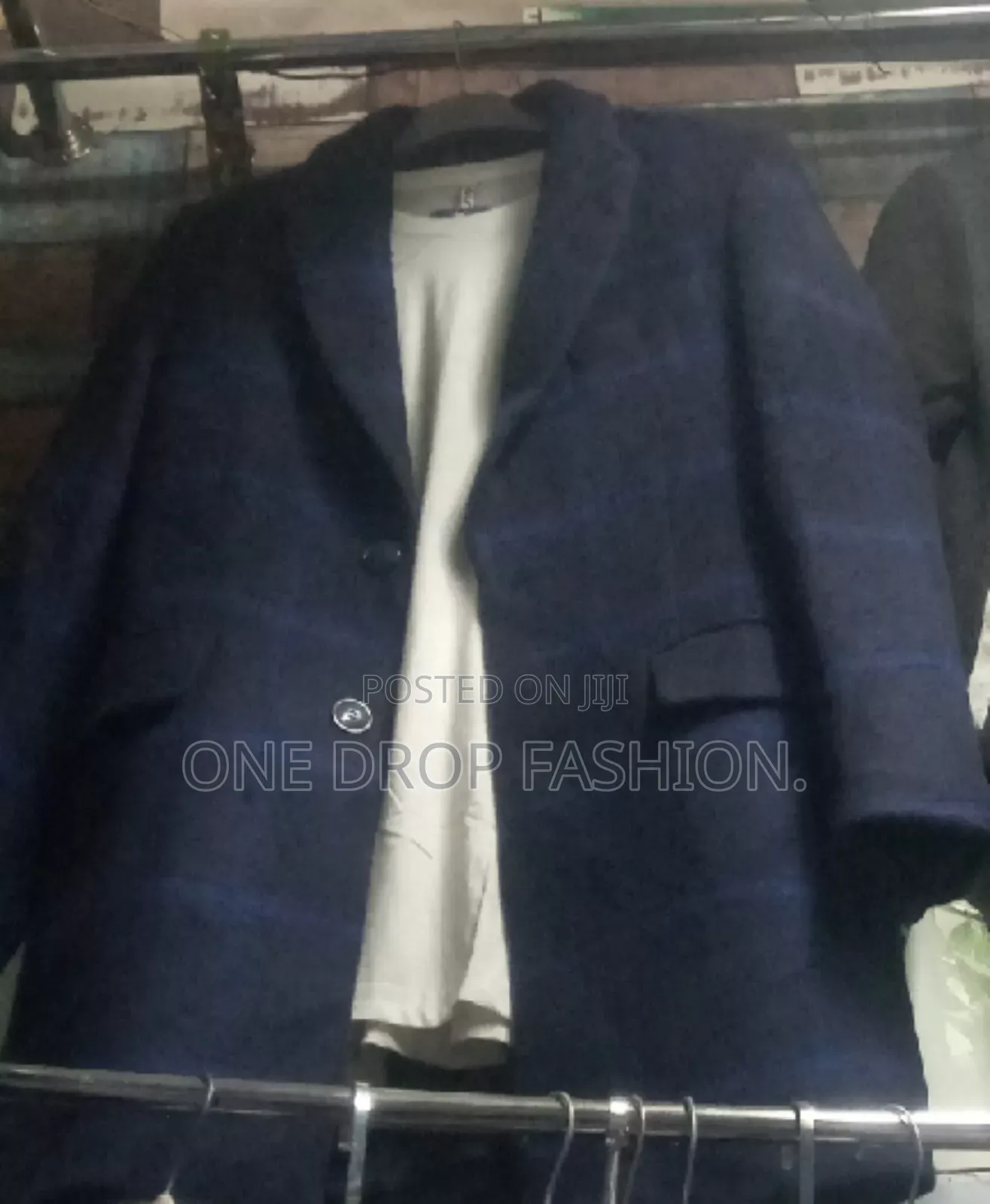 Long Checked Trenchcoat