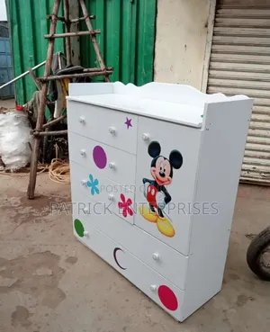 Modern MDF Baby Chest Of Drawers 4 By 4 Fitt