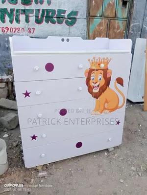 Modern MDF Baby Chest Of Drawers 4 By 4 Fitt