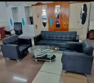 Office 5- Seater Leather Chair