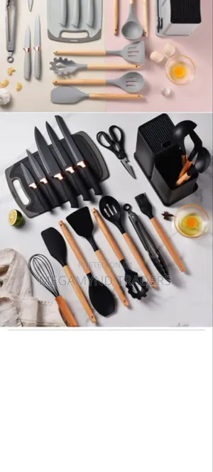 19pc Silicone Cooking Set/Heat Resistant Cooking Spoon