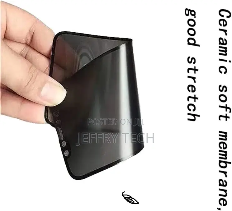 Ceramic Privacy Screen Protector for iPhone 11 Matte Black