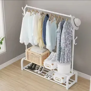 *Cloth Rack With Double Lower Storage Shelf Size: 110 X 40