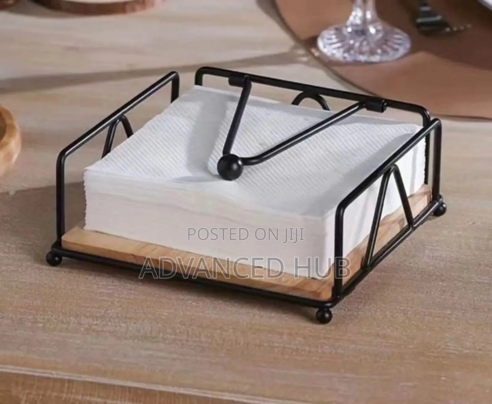 Modern Metallic Serviette Holder