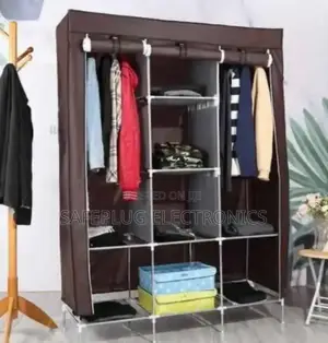 Wardrobe Heavy Duty 3 Column Metallic Wardrobe