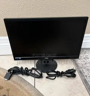 E970SWN~AOC E970SWN 18.5" HD Monitor, Black