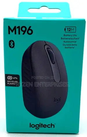 Logitech M196 Bluetooth Black Wireless Mouse