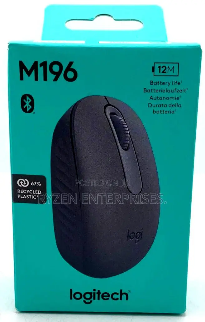 Logitech M196 Bluetooth Black Wireless Mouse