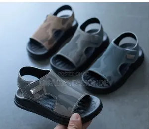 Kids Open Shoes Shades: Brown, Gray, Jungle