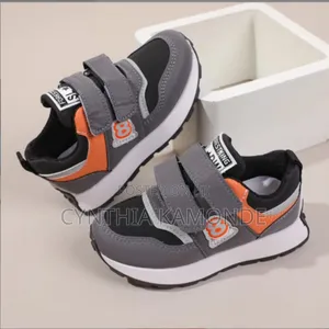 Kids Sneakers Shades: Brown, Blue, Gray