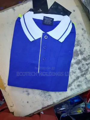 Quality Polo T Shirt With White Collar Stripped Blue Hg7tf