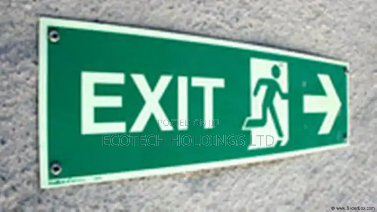 Top Notch Quality Exit Sign Right Arrow Dk6yg